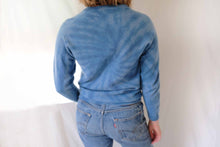 Load image into Gallery viewer, Mediterranean Blue Cashmere Cardigan

