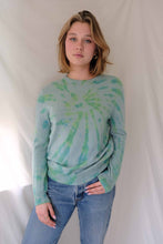 Load image into Gallery viewer, Aqua Dyed Cashmere Sweater
