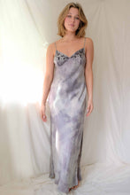 Load image into Gallery viewer, Navy Silk Embroidered Slip
