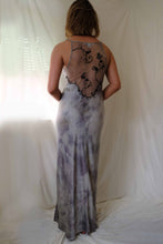 Load image into Gallery viewer, Navy Silk Embroidered Slip
