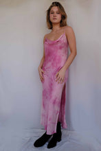 Load image into Gallery viewer, Pink Silk Slip Dress
