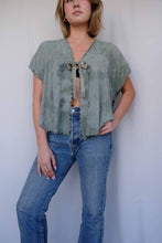 Load image into Gallery viewer, Olive Vintage Bed Jacket
