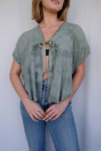 Load image into Gallery viewer, Olive Vintage Bed Jacket
