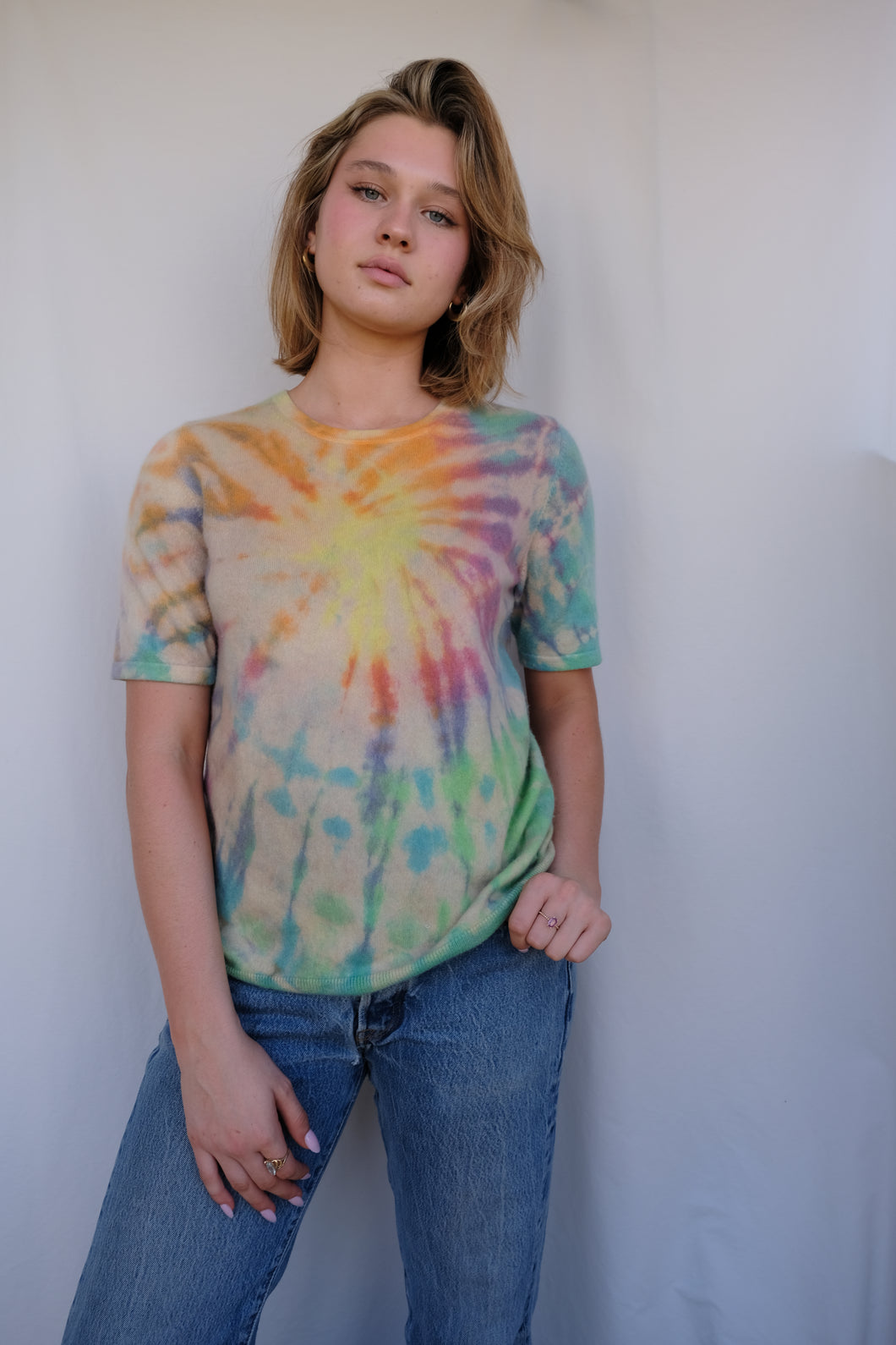 Rainbow Cashmere Tee