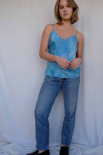 Load image into Gallery viewer, Mediterranean Blue Silk Cami
