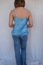 Load image into Gallery viewer, Mediterranean Blue Silk Cami
