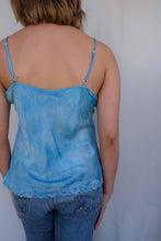 Load image into Gallery viewer, Mediterranean Blue Silk Cami
