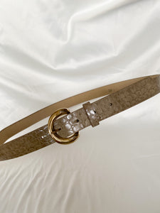 Taupe and Silver Belt (32”-36”)