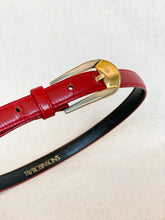 Load image into Gallery viewer, Red and Gold Belt (24”-27 1/2”)
